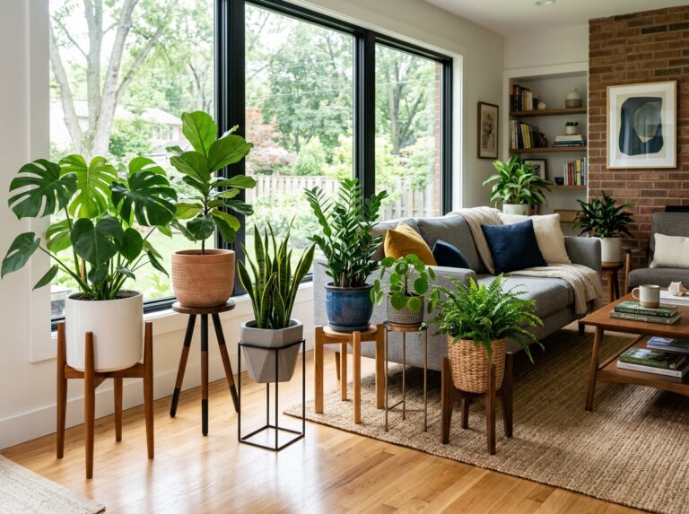 indoor plant pots with legs