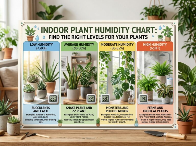 indoor plant humidity chart