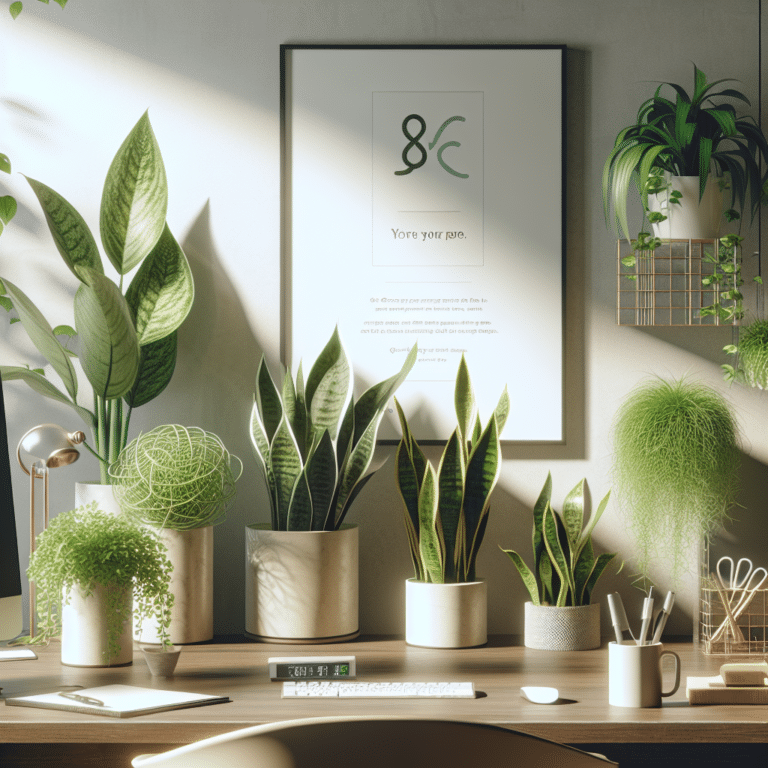 Desk-Friendly Air-Purifying Plants for Your Office